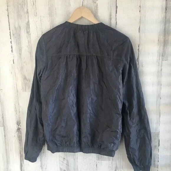 NWOT Diesel Women's Nylon Jacket Short Gray S